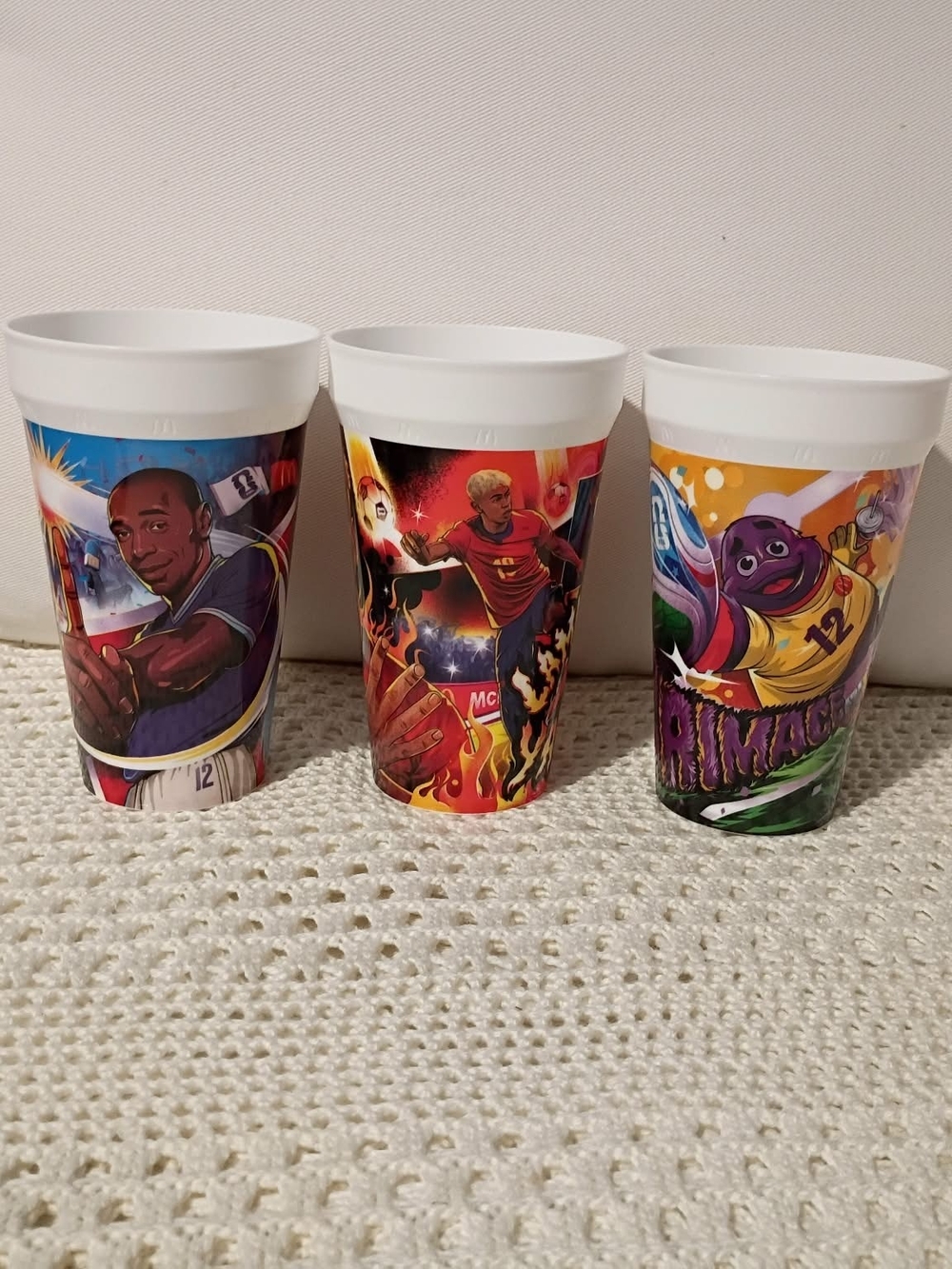 3 FIFA Mcdonald's 2026 Soccer Collectible Cups *NEW* 💎